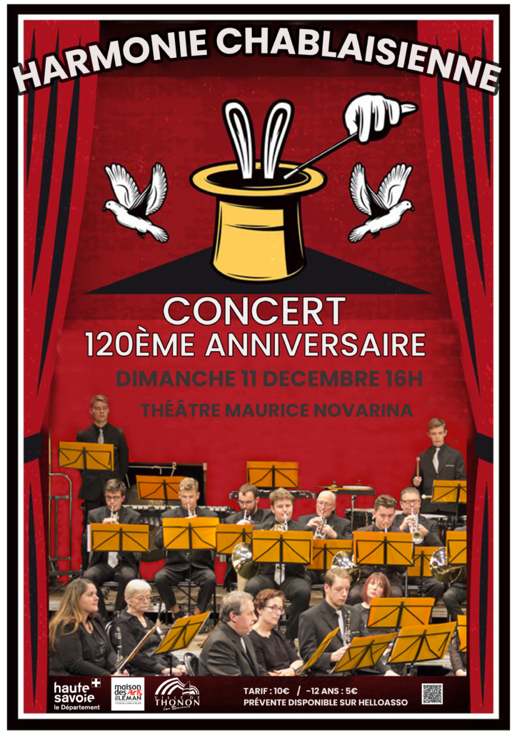 Harmonie chablaisienne - Spectacle 120eme - 11/12/2022