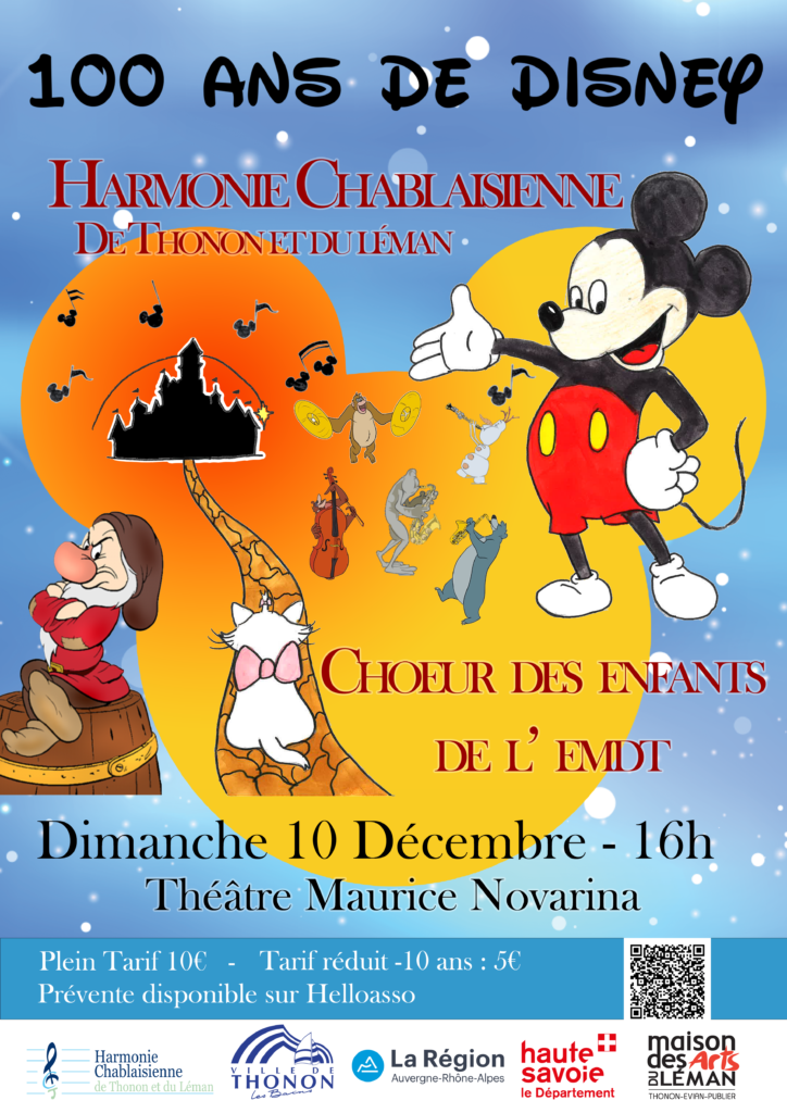 Affiche - concert 100 ans disney